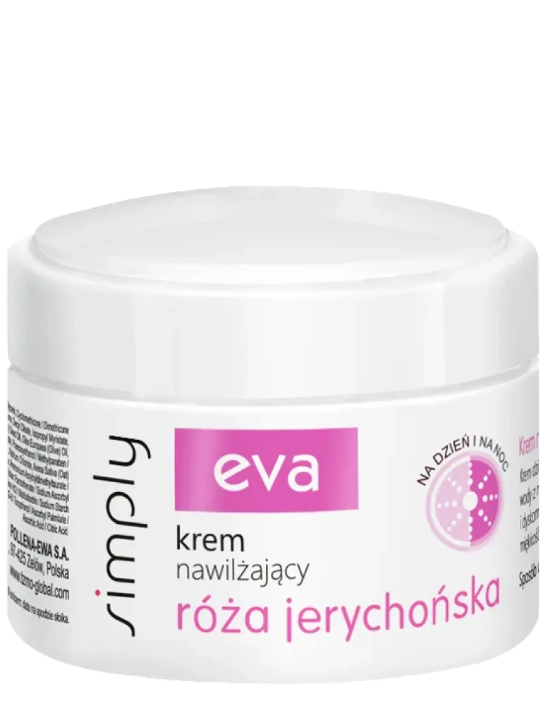 EVA SIMPLY Krem nawilżający z różą jerychońską